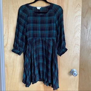 Plaid Smock Dress - S/M